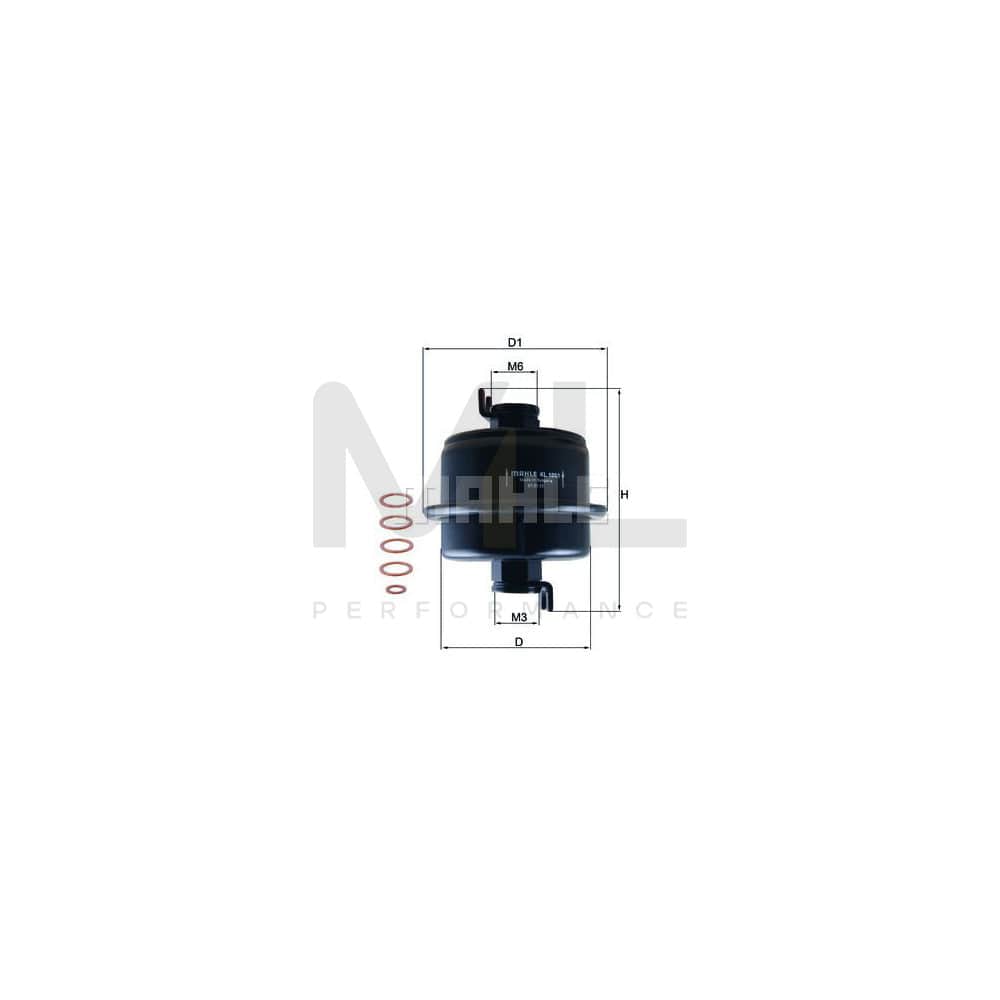 MAHLE ORIGINAL KL 1051D Fuel filter In-Line Filter | ML Performance Car Parts