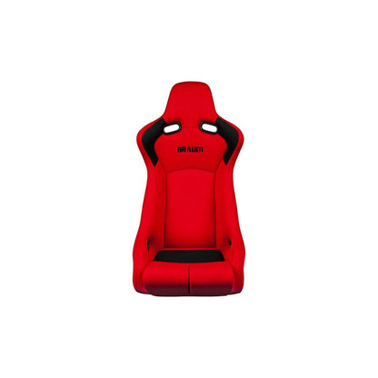 BRAUM Venom-R Fixed Back Bucket Seat Red Cloth - Priced Per Seat