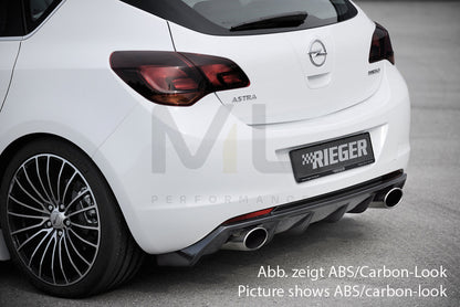 Rieger 00051316 Opel Astra J Rear Diffuser 2 | ML Performance UK Car Parts