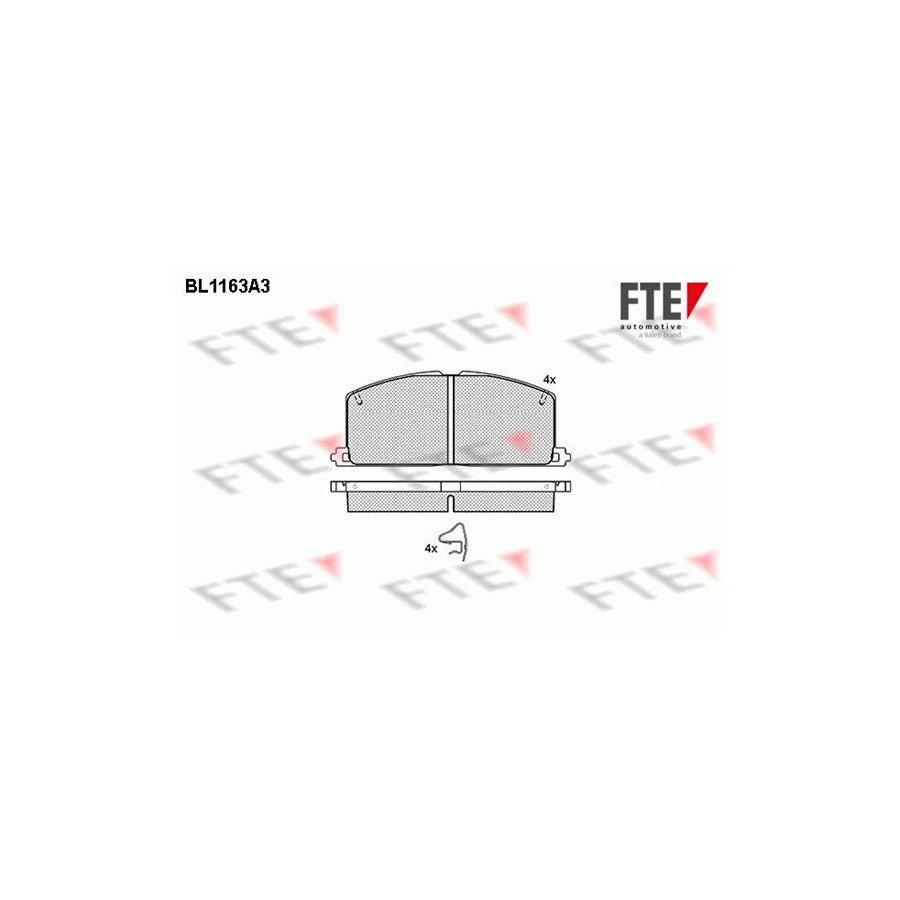 FTE Bl1163A3 Brake Pad Set
