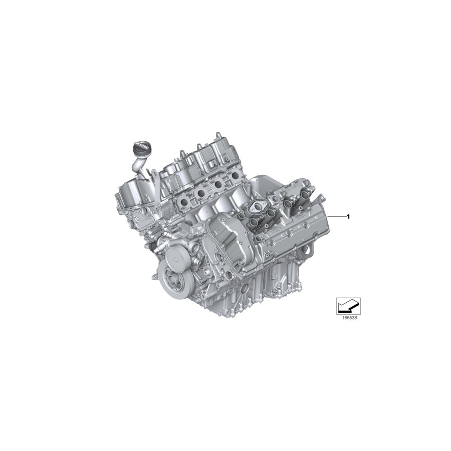 Genuine BMW 11002296762 E70 E71 Short Engine S63B44A (Inc. X5 M & X6 M)