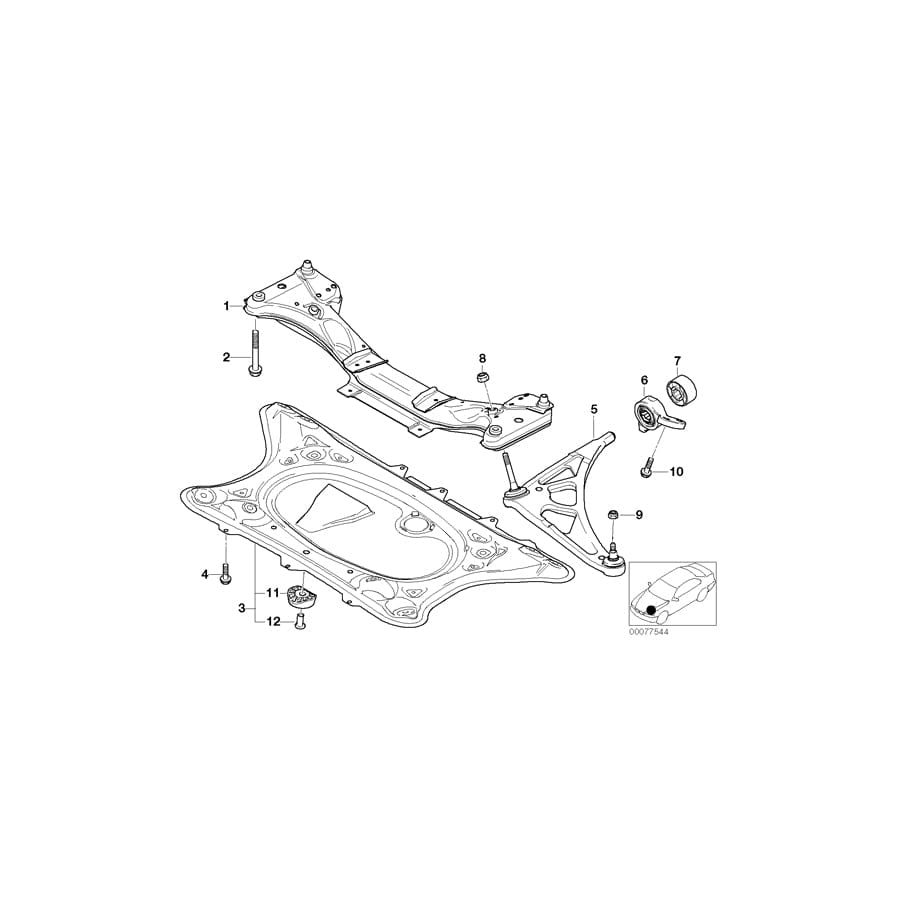 Genuine BMW 07119903402 E46 E90 E92 Blind Rivet A6,0X18-AL-ST (Inc. Z4 M3.2)