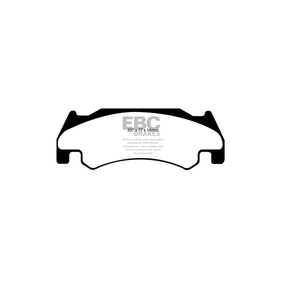EBC PD01KF460 Dodge Ram SRT-10 Greenstuff Front Brake Pad & Plain Disc Kit  2 | ML Performance UK Car Parts
