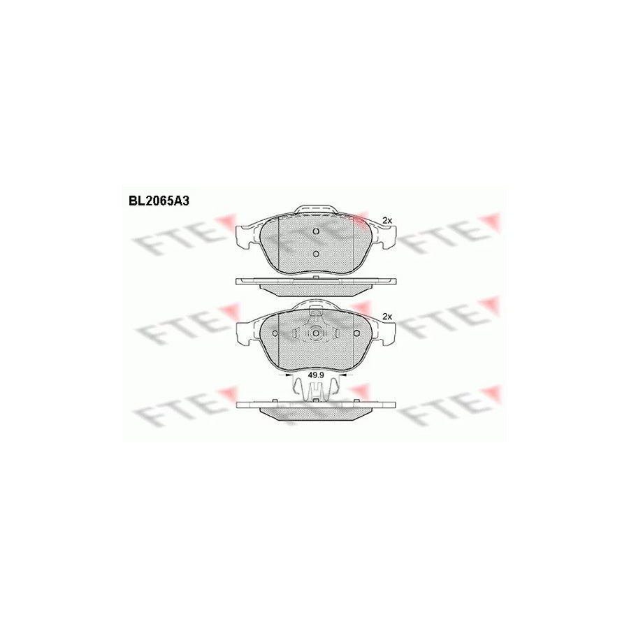 FTE Bl2065A3 Brake Pad Set