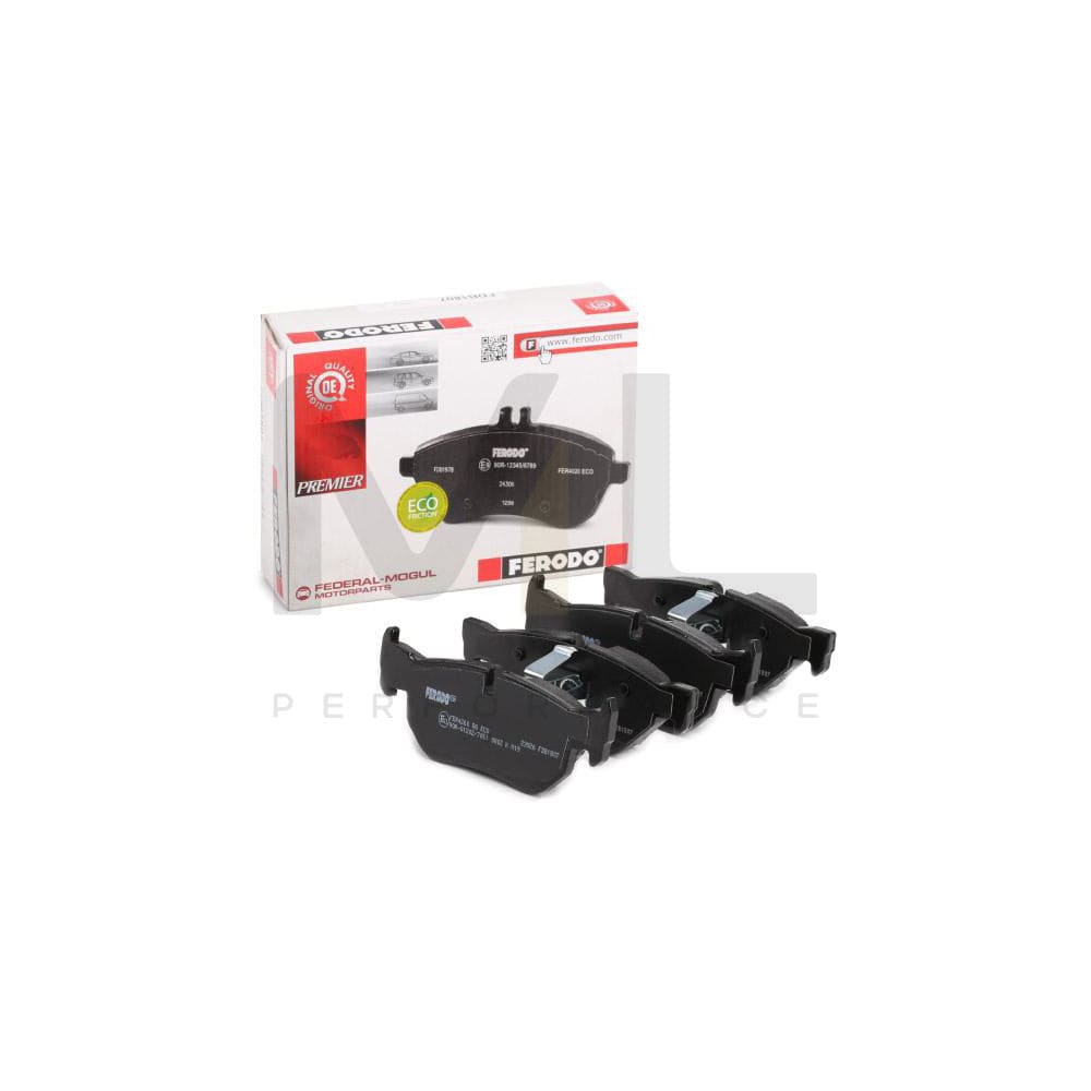 Ferodo Premier Eco Friction FDB1807 Brake Pad Set Prepared for Wear Indicator, With Piston Clip, Without Accessories