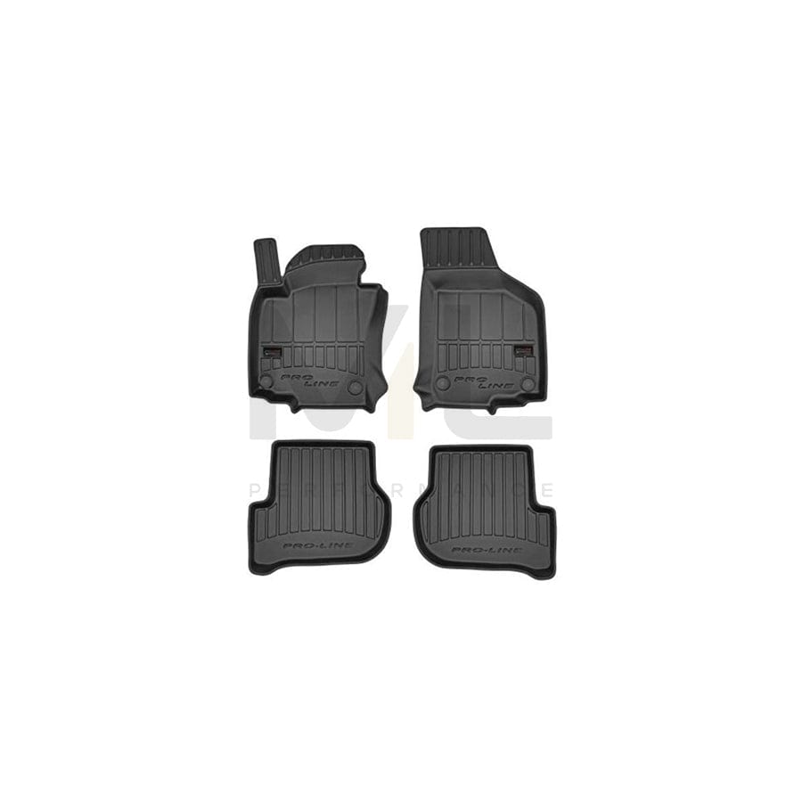 FROGUM 3D407008 Floor mat set Elastomer, Front and Rear, Quantity: 4, Black