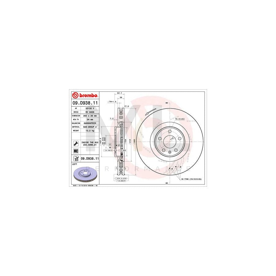 brembo-09-d938-11-brake-disc-for-porsche-macan-95b-internally-vented-slotted-coated-high-carbon-with-bolts-screws