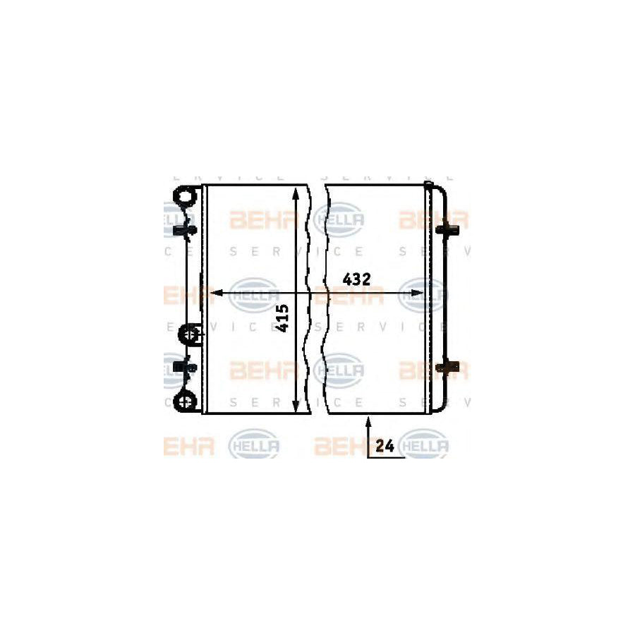 Hella 8MK 376 713-771 Engine Radiator