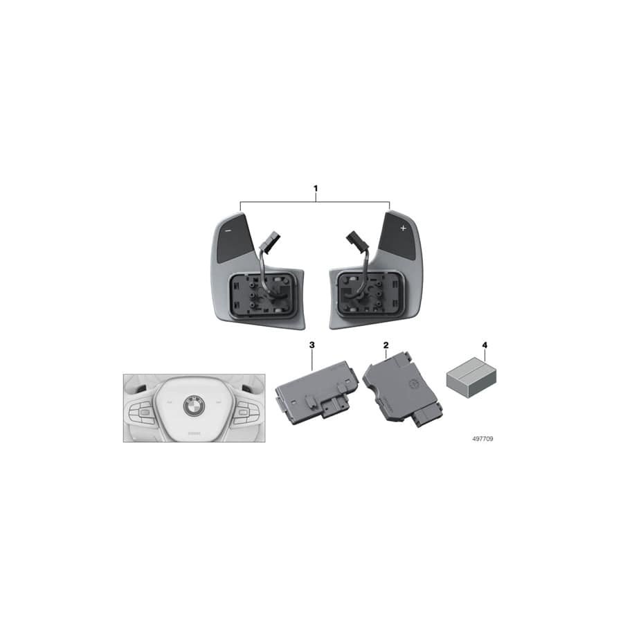 Genuine BMW 32306874542 G11 G12 Steering Wheel Electronic Control (Inc. 750LiX 4.4, 725Ld & 750i)