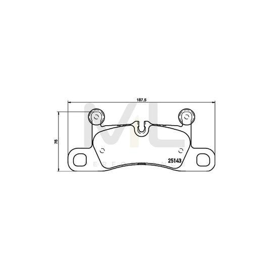 Hella 8DB 355 023-371 Brake Pad Set Prepared For Wear Indicator | ML Performance Car Parts