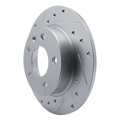 R1 Concepts R1 20-25 Buick Encore GX Rear Left Drilled & Slotted Silver Brake Rotor
