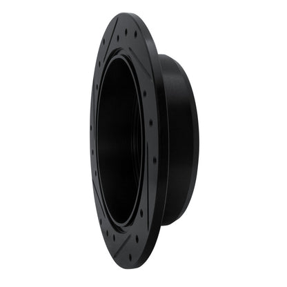 R1 Concepts R1 06-15 Lexus IS250 Rear Right Drilled & Slotted Black Brake Rotor
