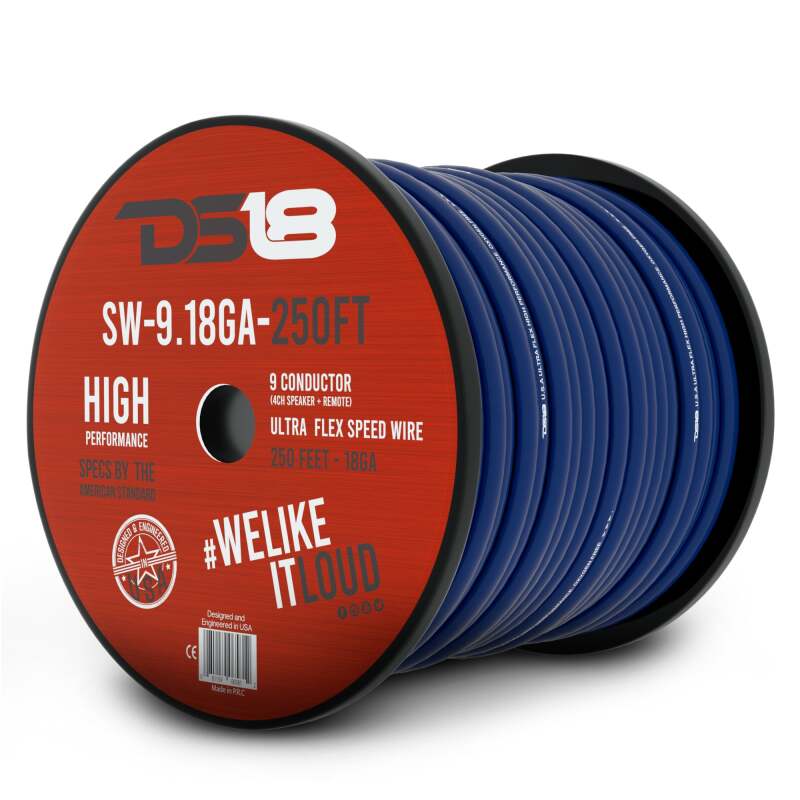 DS18 Speed Speaker Wire 9 x 18-GA 250-Feet