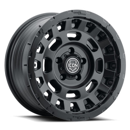 ICON Hammer Pro - 17x8.5 / 5X5 / -6MM / 4.5in BS - Satin Black