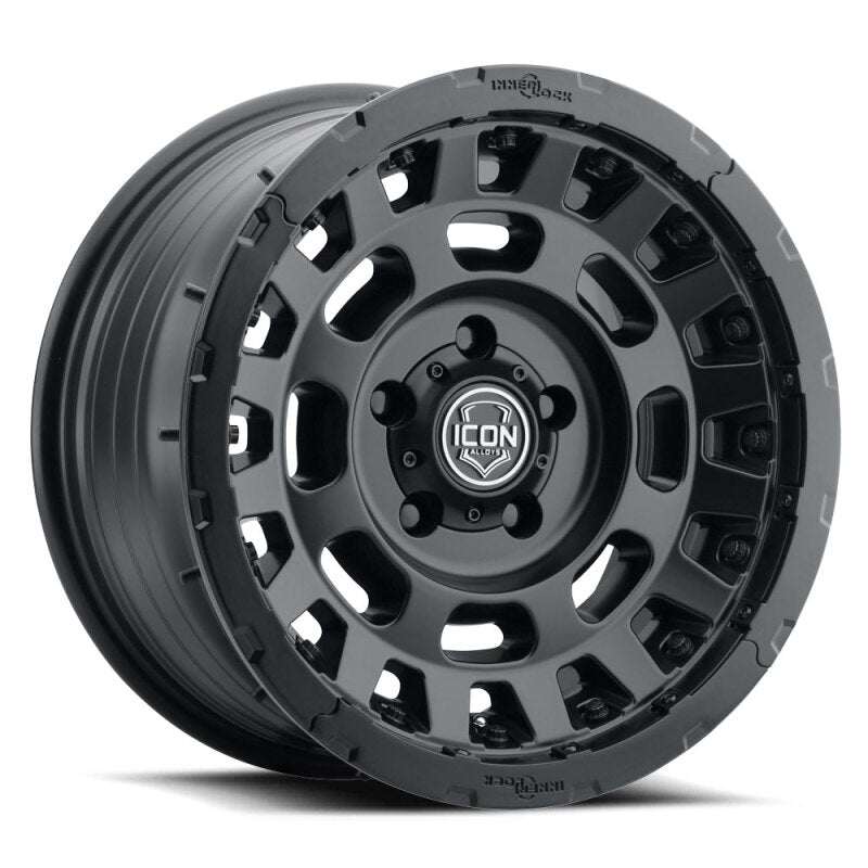 ICON Hammer Pro 17x8.5 / 5x150 / 25MM / 5.75in BS - Satin Black