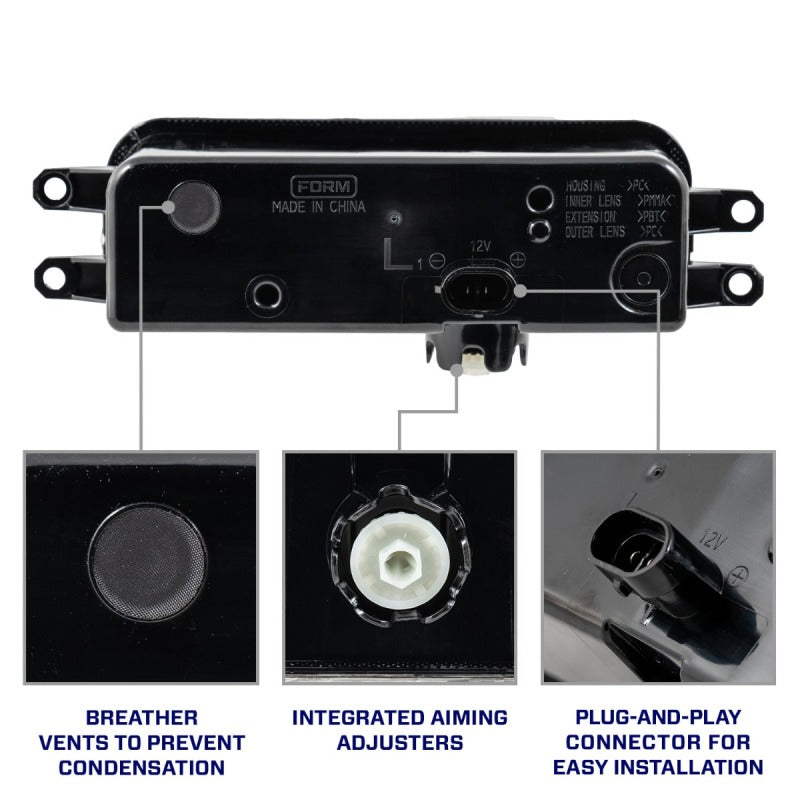 Form Lighting Type T3 Tacoma/Tundra/4Runner/Sequoia LED Fog Lights White (Pair)