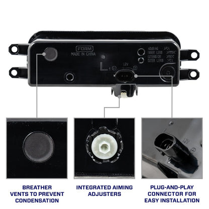 Form Lighting Type T3 Tacoma/Tundra/4Runner/Sequoia LED Fog Lights White (Pair)