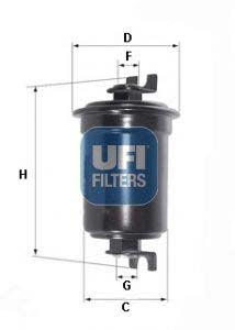 UFI 31.650.00 Fuel Filter For Mitsubishi Pajero / Shogun