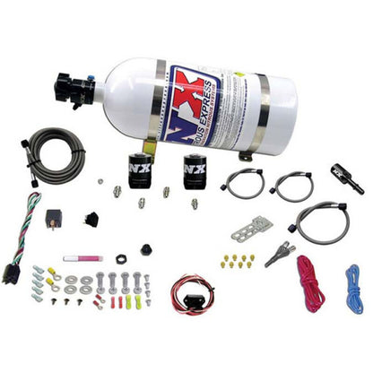 Nitrous Express Dodge Hemi/SRT8 Single Nozzle Fly By Wire Nitrous Kit (35-150HP) w/10lb Bottle