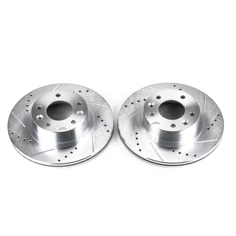 PowerStop Power Stop 93-95 Mazda RX-7 Front Evolution Drilled & Slotted Rotors - Pair