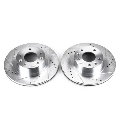 PowerStop Power Stop 93-95 Mazda RX-7 Front Evolution Drilled & Slotted Rotors - Pair