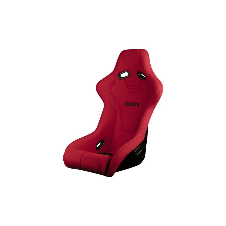 BRAUM Falcon-R Series Fixed Back Bucket Composite Seat Red Cloth - Priced Per Seat