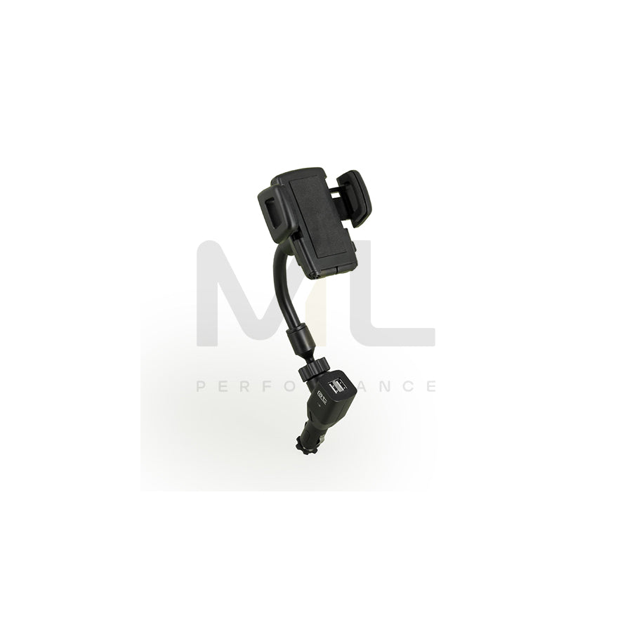 AUTO-T 540302 Car phone holder 35-85 mm, with ball joint, with charger, cigarette lighter, universal 360°