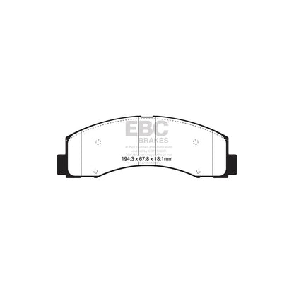 EBC PD01KF1909 Ford F-150 Greenstuff Front Brake Pad & Plain Disc Kit  2 | ML Performance UK Car Parts
