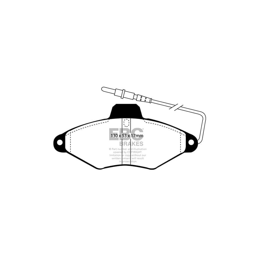 EBC PDKF444 Citroen Xantia Ultimax Front Brake Pad & Plain Disc Kit 2 | ML Performance UK Car Parts