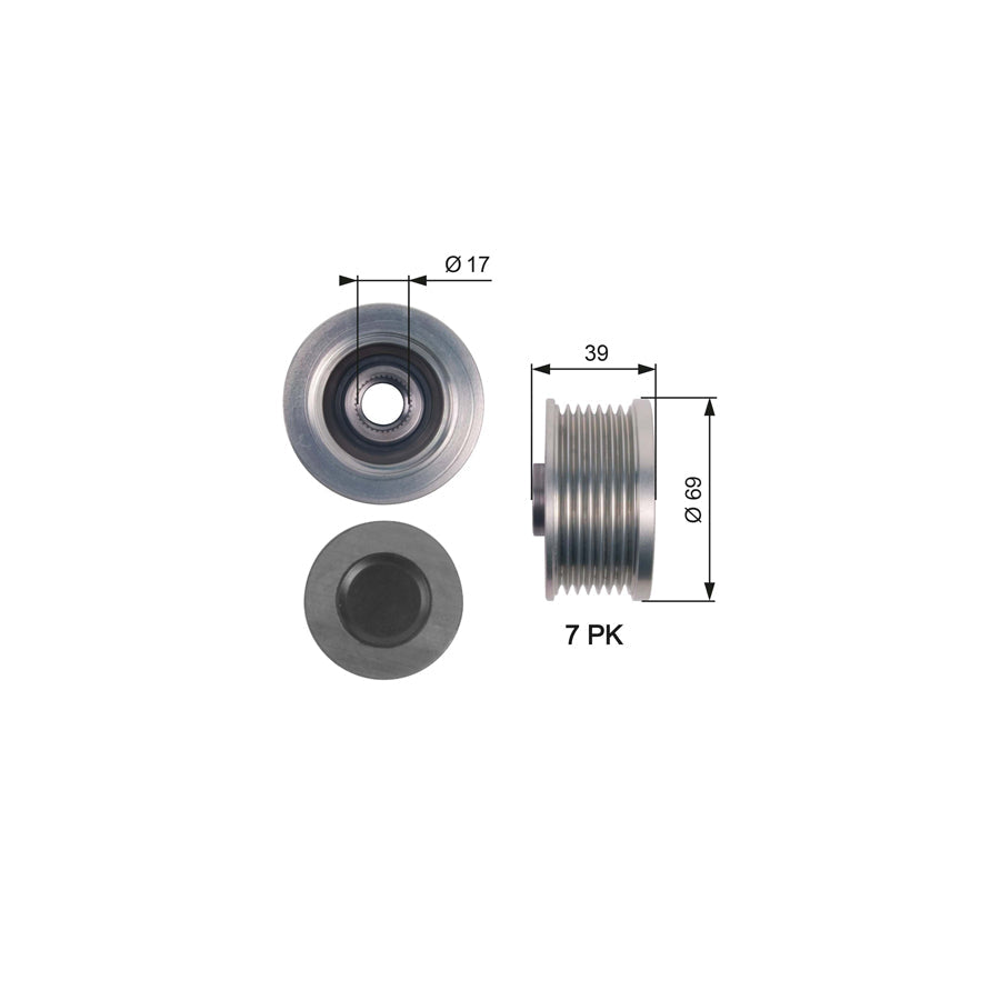 Gates OAP7149 Alternator Freewheel Clutch