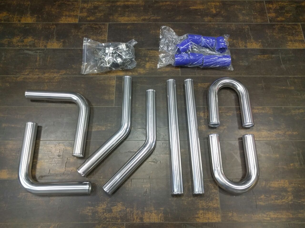 ARD 5592C ALUMINUM PIPES SET + SILICONE +CLAMPS (UNIVERSAL) 2.5"