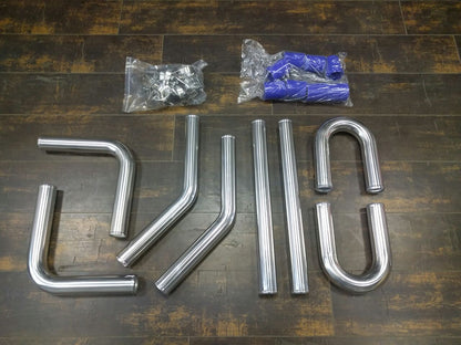 ARD 5592C ALUMINUM PIPES SET + SILICONE +CLAMPS (UNIVERSAL) 2.5"