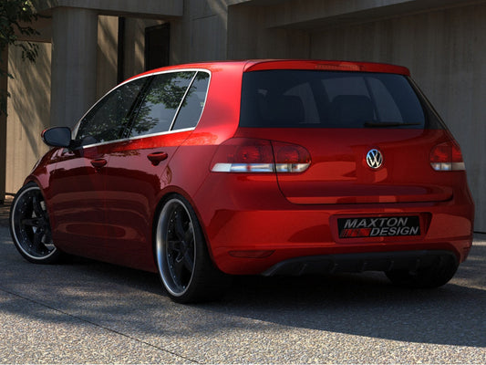 Maxton Design VW-GO-6-RS0T Rear Valance VW Golf MK6 No ExhauST Cut Out (2008-2012) | ML Performance UK Car Parts