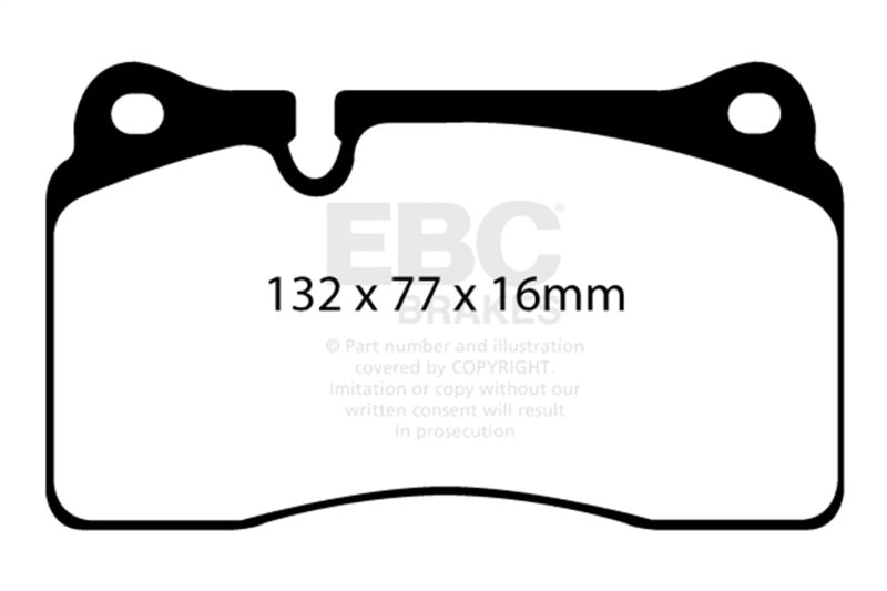 EBC Racing 2009+ AC MK VI 6.2L SR-21 Sintered Race Front Brake Pads