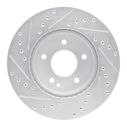 R1 Concepts R1 94-97 Mercedes-Benz C230 Front Right Drilled & Slotted Silver Brake Rotor