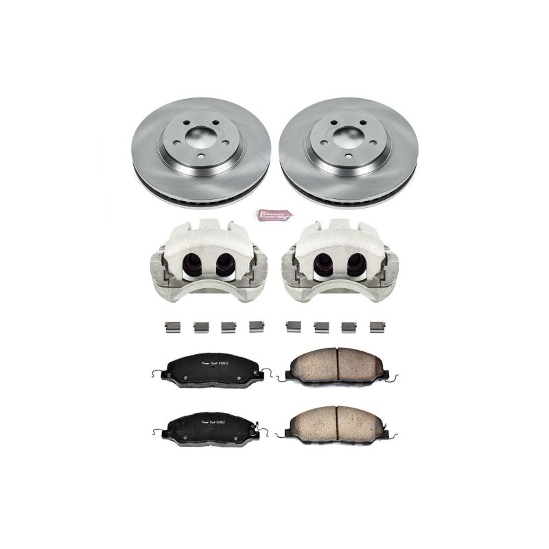 PowerStop Power Stop 11-14 Ford Mustang Front Autospecialty Brake Kit w/Calipers