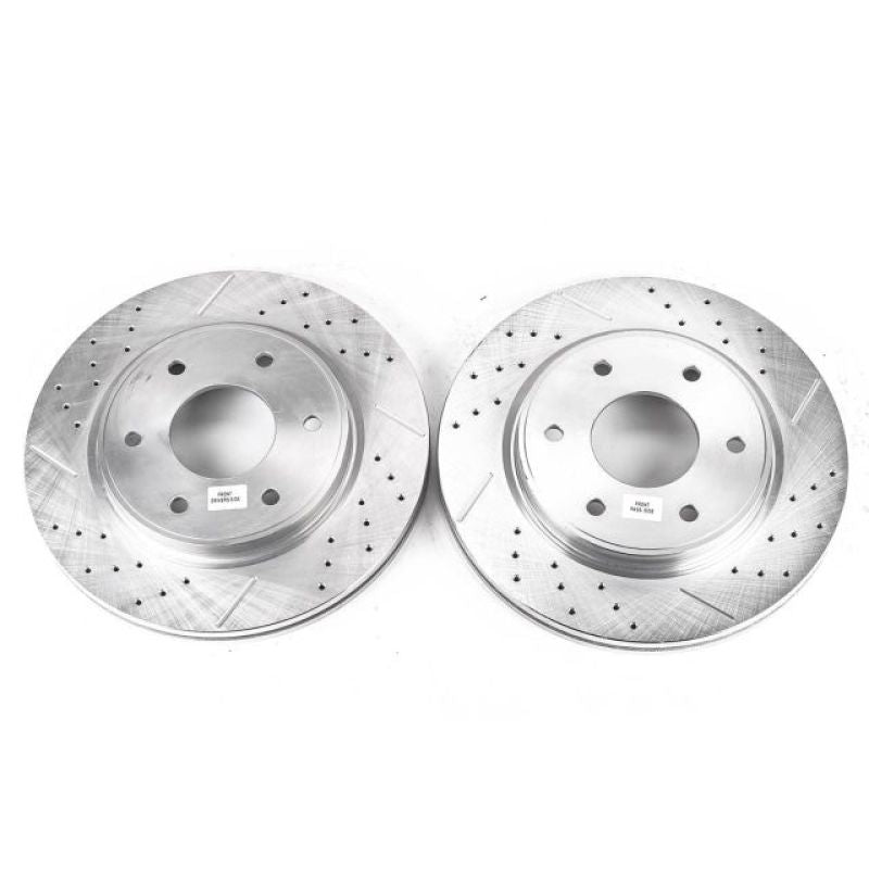 PowerStop Power Stop 05-06 Infiniti QX56 Front Evolution Drilled & Slotted Rotors - Pair