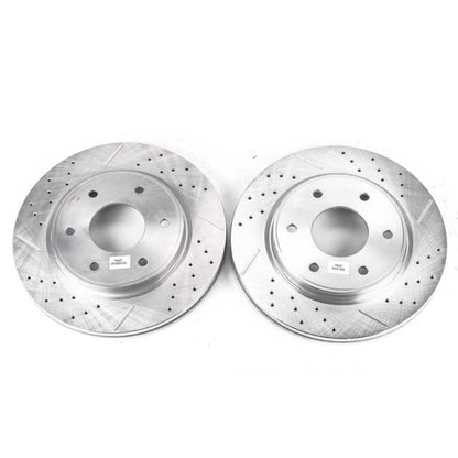 PowerStop Power Stop 05-06 Infiniti QX56 Front Evolution Drilled & Slotted Rotors - Pair