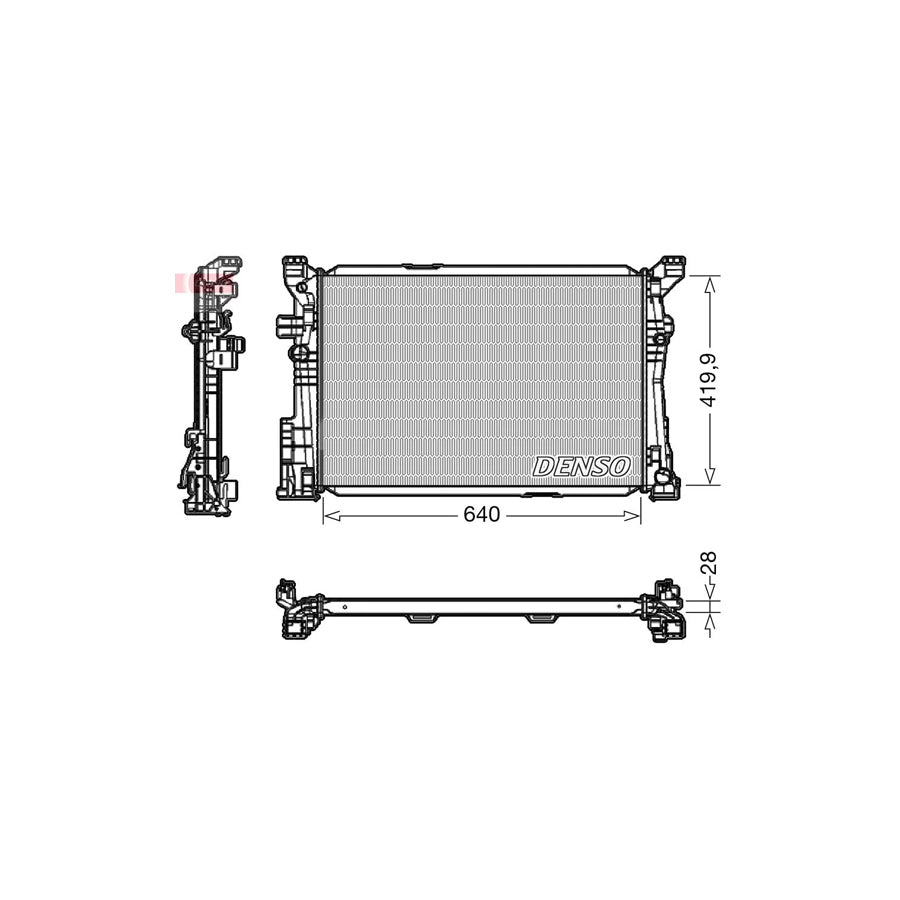 DENSO DRM17097 Engine Radiator