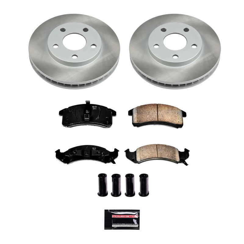PowerStop Power Stop 92-93 Pontiac Trans Sport Front Semi-Coated Rotor Kit