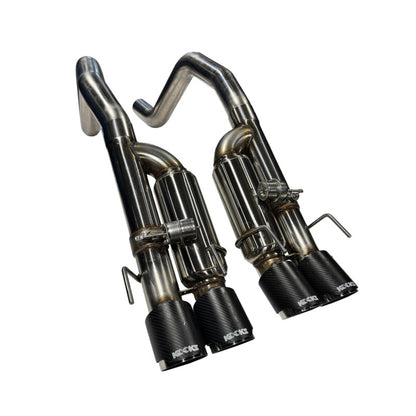Kooks Headers Kooks 09-13 Chevrolet Corvette Z06/ZR1 3in. Valved Axle-Back Exhaust w/ CF Tips