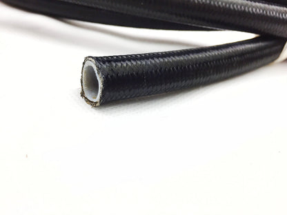 ARD AR0725BLK-6-M PTFE HOSE WITH BLACK STAINLESS STEEL WIRE BRAIDED AN6