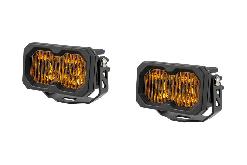 Diode Dynamics C2 2.0 Pro Yellow SAE Fog/Wide Standard ABL (pair)