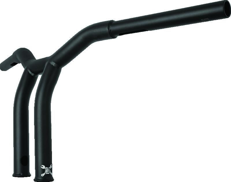 Burly Brand Dominator Raked Bar 10in - Matte Black
