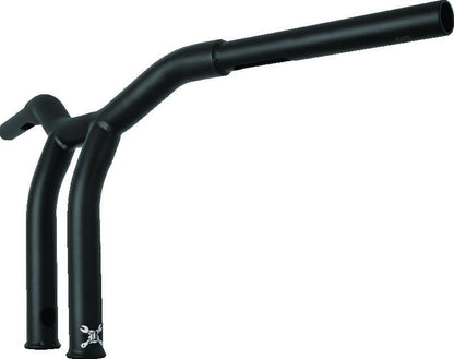 Burly Brand Dominator Raked Bar 10in - Matte Black