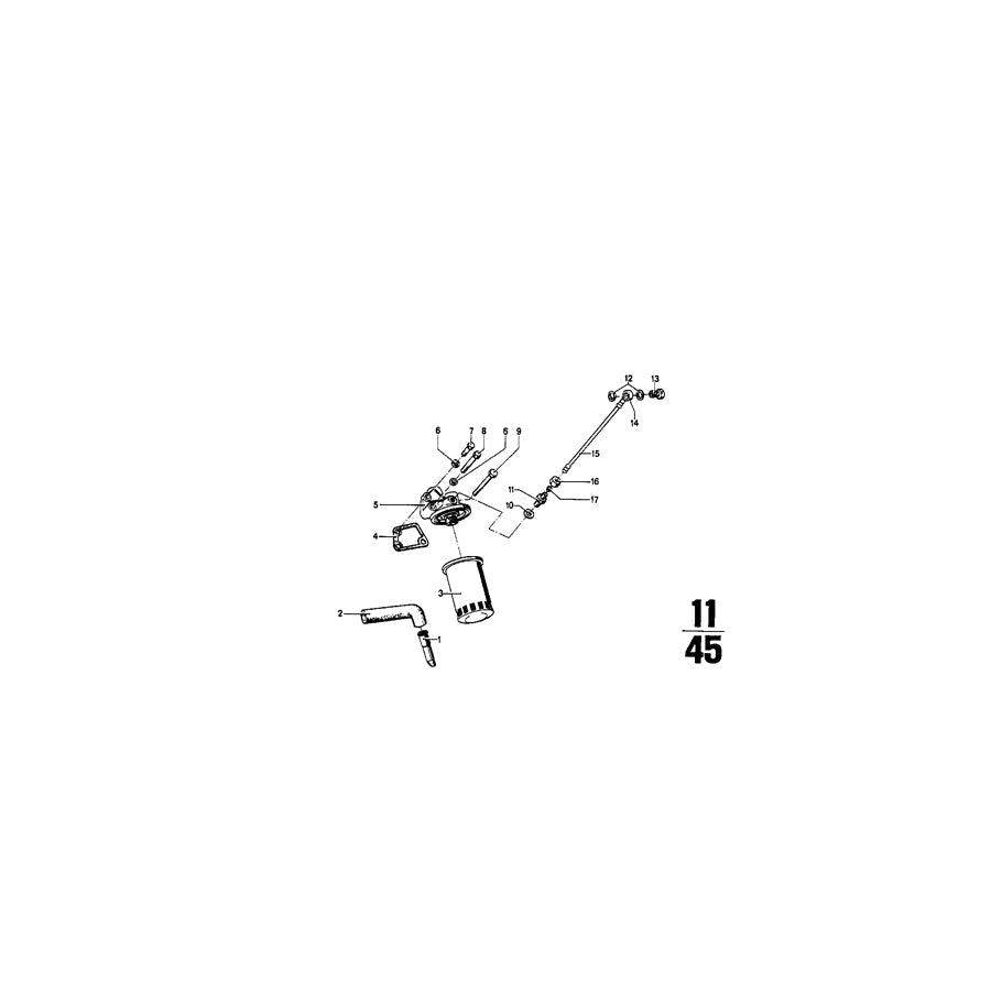 Genuine BMW 11421258122 E12 Oil Filter Head (Inc. 2000tii, 520i & 2002tii)