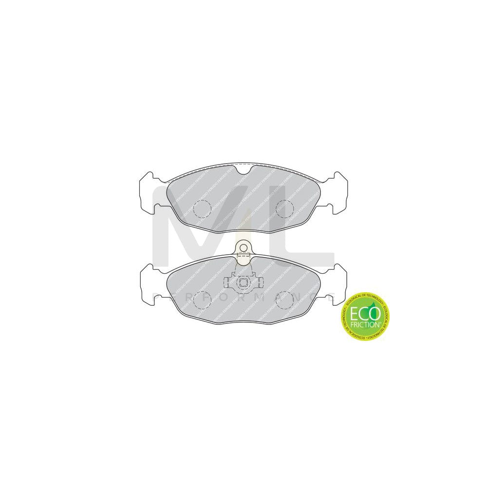 Ferodo Premier Eco Friction FDB1903 Brake Pad Set Not Prepared for Wear Indicator, With Piston Clip, Without Accessories