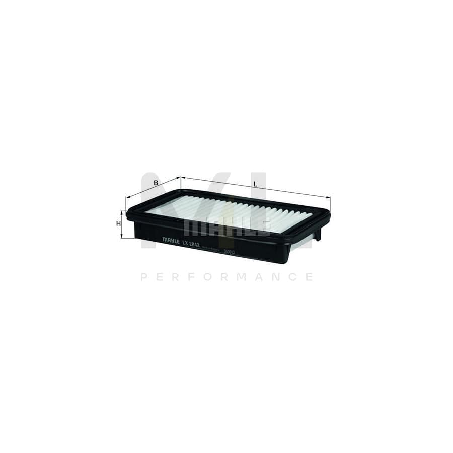MAHLE ORIGINAL LX 2842 Air Filter for FIAT Sedici (FY) Filter Insert | ML Performance Car Parts