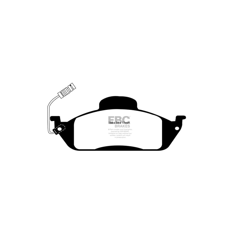 EBC DP1232 Mercedes-Benz W163 Ultimax Front Brake Pads 2 | ML Performance UK Car Parts