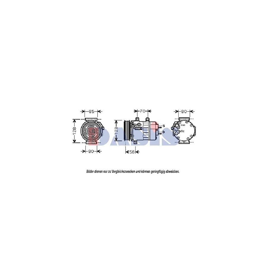 AKS Dasis 851815N Compressor, Air Conditioning